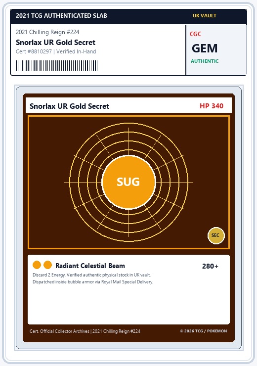 Snorlax UR Gold Secret