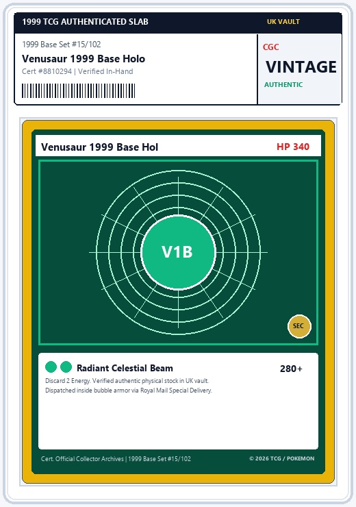 Venusaur 1999 Base Holo
